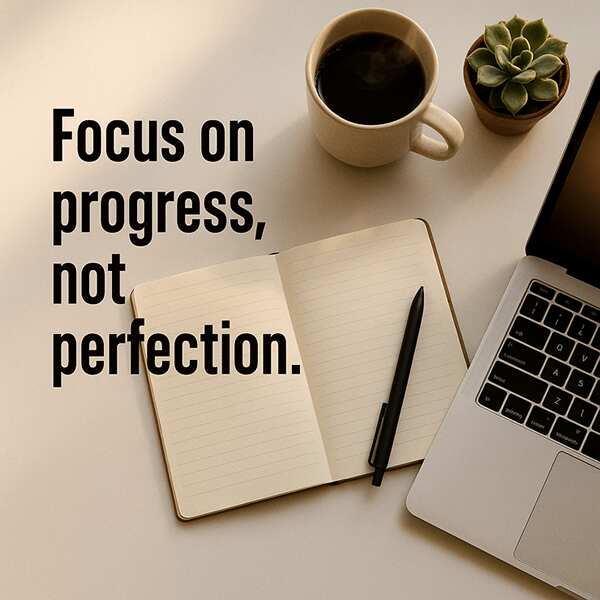 Focus on progress, not perfection